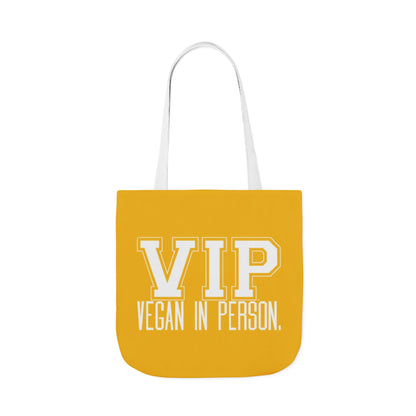 VIP Vegan Tote Bag - Vegan In Person Statement - Conversation Starter Carryall