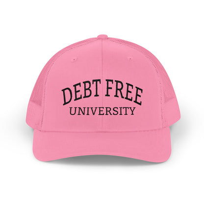 Debt Free University Embroidered Cap – Unisex Financial Freedom Hat