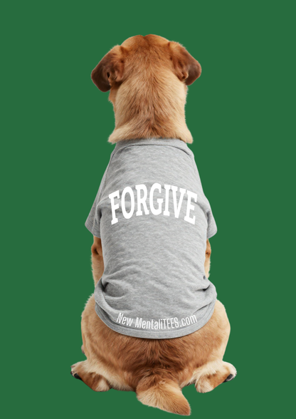 FORGIVE Collegiate Doggie Tank Top — A Little Shirt With A Big Message