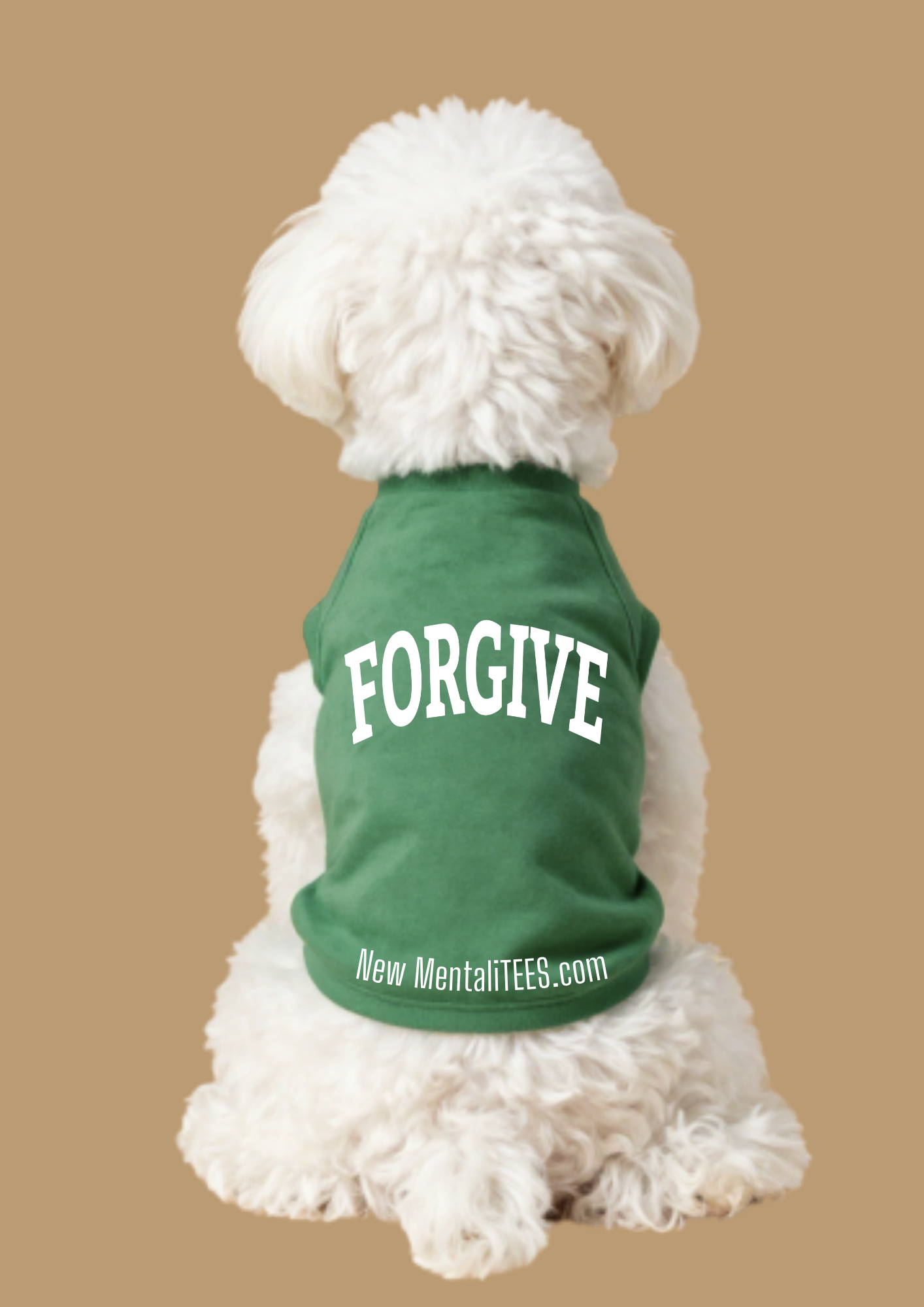 FORGIVE Collegiate Doggie Tank Top — A Little Shirt With A Big Message