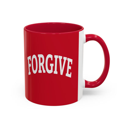 FREELY FORGIVE Mug | Inspirational Coffee Mug | Faith-Based Gift | Forgiveness Quote Mug | Motivational Drinkware | Collegiate Style Design
