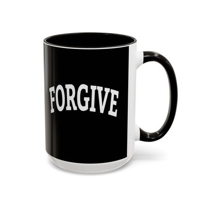 FREELY FORGIVE Mug | Inspirational Coffee Mug | Faith-Based Gift | Forgiveness Quote Mug | Motivational Drinkware | Collegiate Style Design