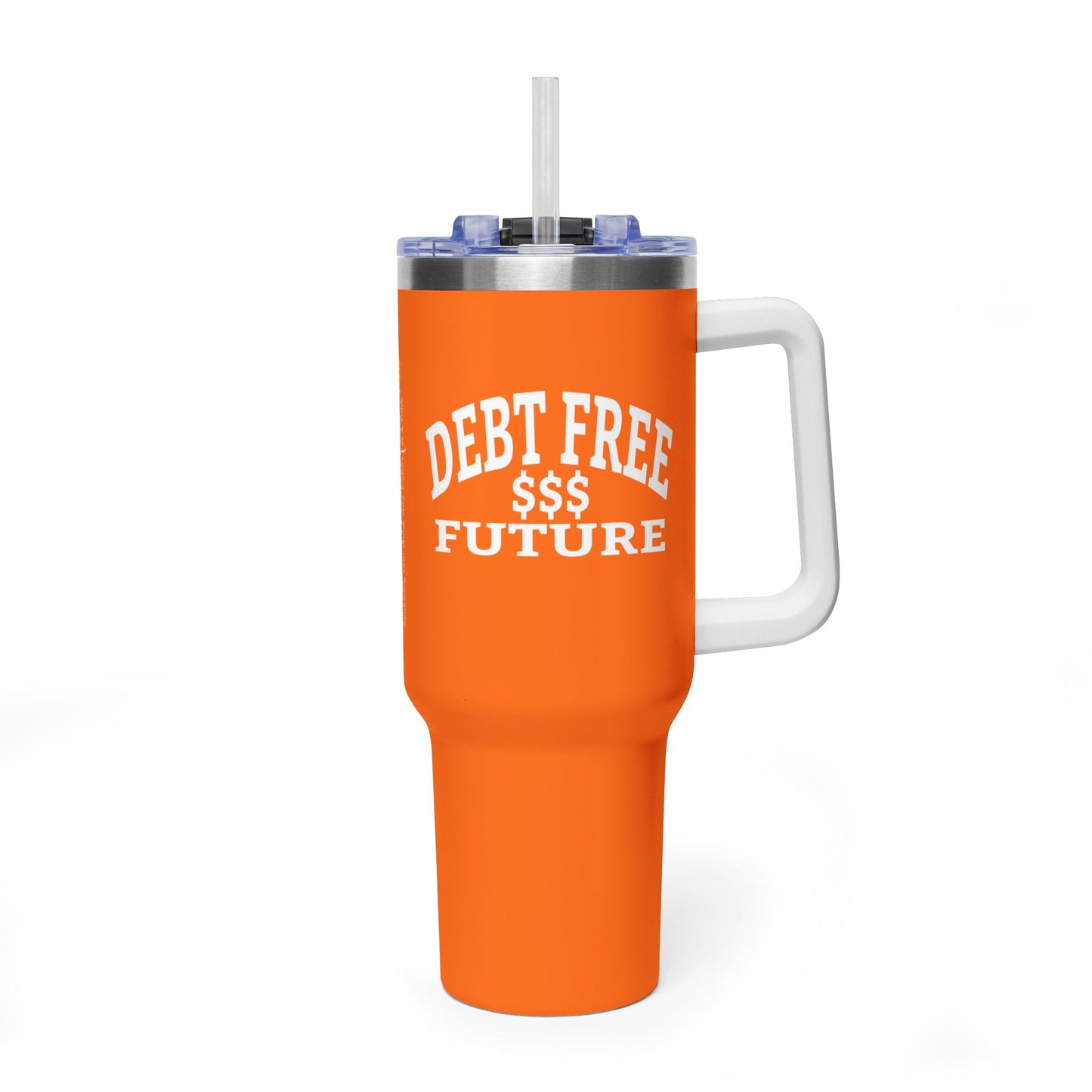 My Bold Bright Debt Free Future 40 oz Tumbler – Financial Freedom Affirmation Travel Cup