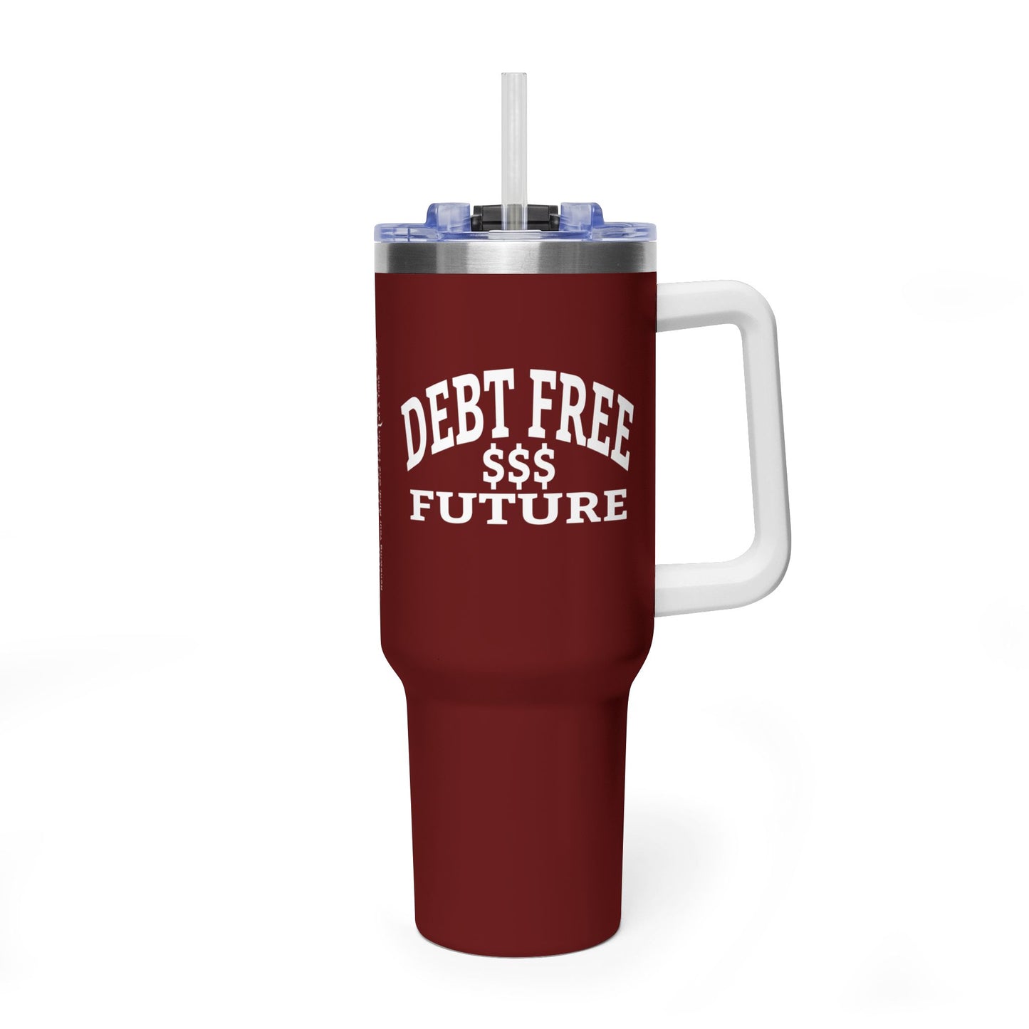 My Bold Bright Debt Free Future 40 oz Tumbler – Financial Freedom Affirmation Travel Cup