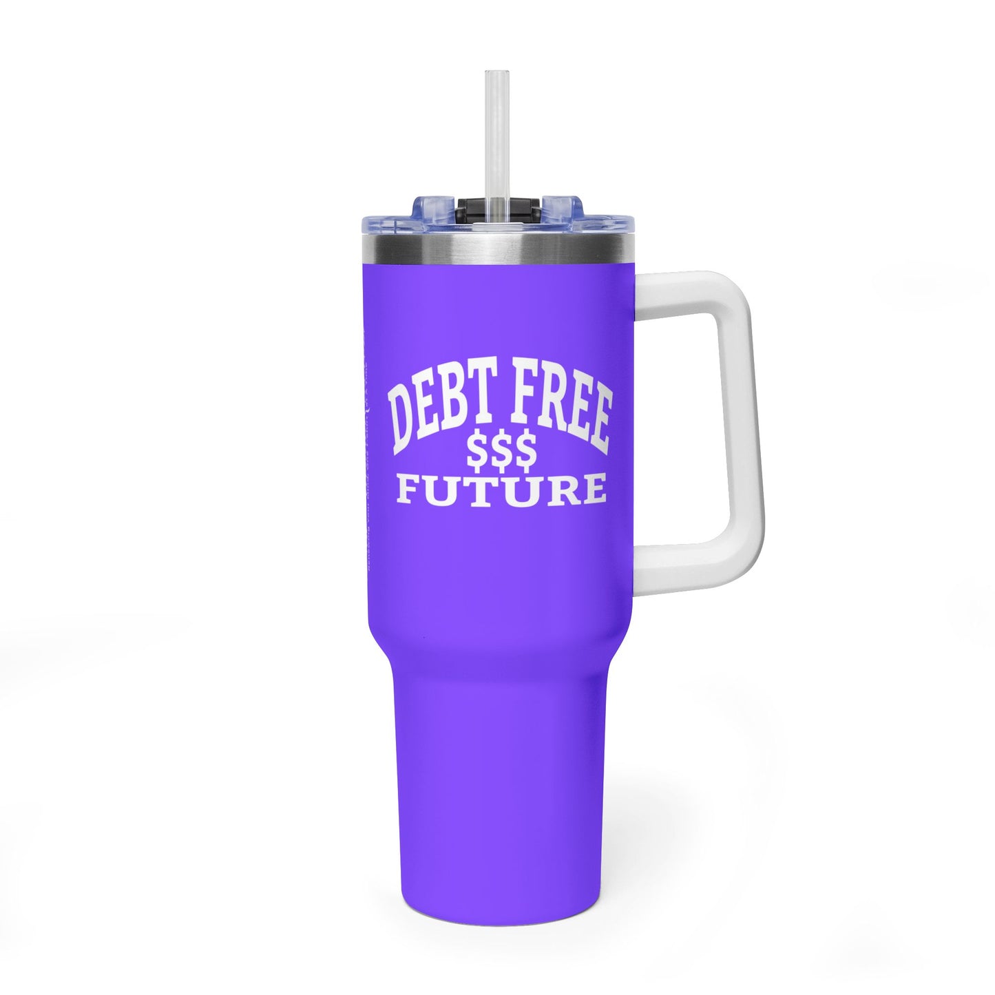 My Bold Bright Debt Free Future 40 oz Tumbler – Financial Freedom Affirmation Travel Cup