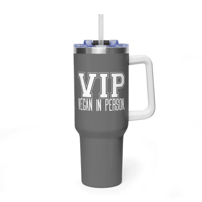 VIP Vegan In Person 40 oz Tumbler | Large Travel Cup | Plant-Based Lifestyle