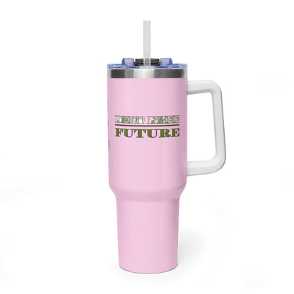 Debt Free Future 40oz Tumbler – Money Font Motivation Travel Cup