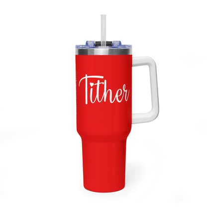 Tither Faith Statement 40 oz Tumbler – Heart Edition For Those Who Love Tithing