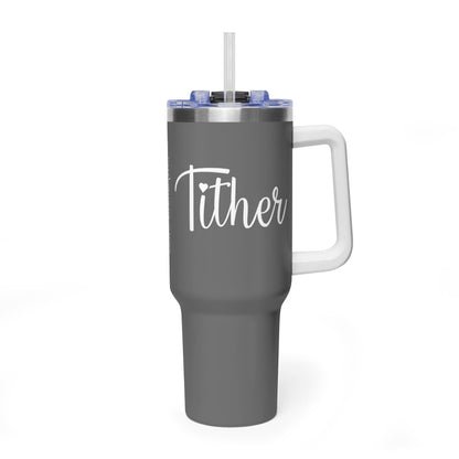 Tither Faith Statement 40 oz Tumbler – Heart Edition For Those Who Love Tithing