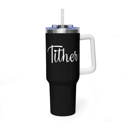 Tither Faith Statement 40 oz Tumbler – Heart Edition For Those Who Love Tithing