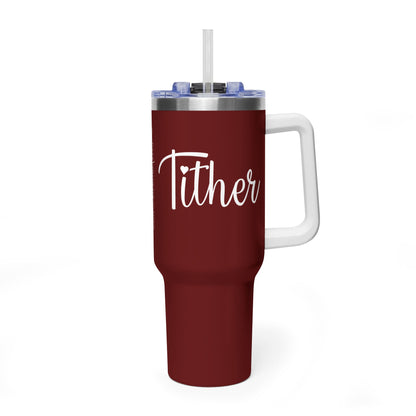 Tither Faith Statement 40 oz Tumbler – Heart Edition For Those Who Love Tithing