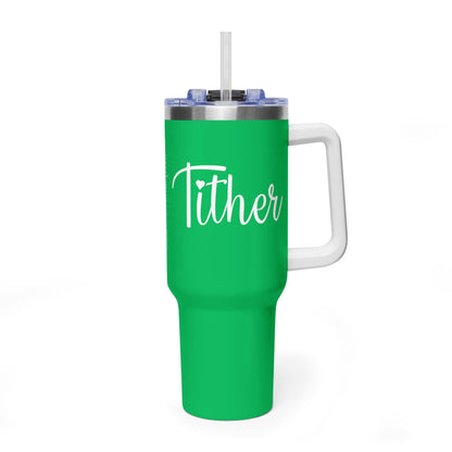 Tither Faith Statement 40 oz Tumbler – Heart Edition For Those Who Love Tithing
