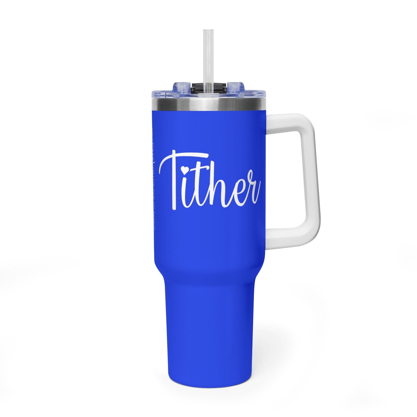 Tither Faith Statement 40 oz Tumbler – Heart Edition For Those Who Love Tithing
