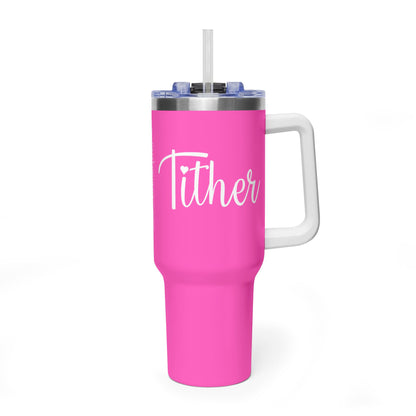 Tither Faith Statement 40 oz Tumbler – Heart Edition For Those Who Love Tithing
