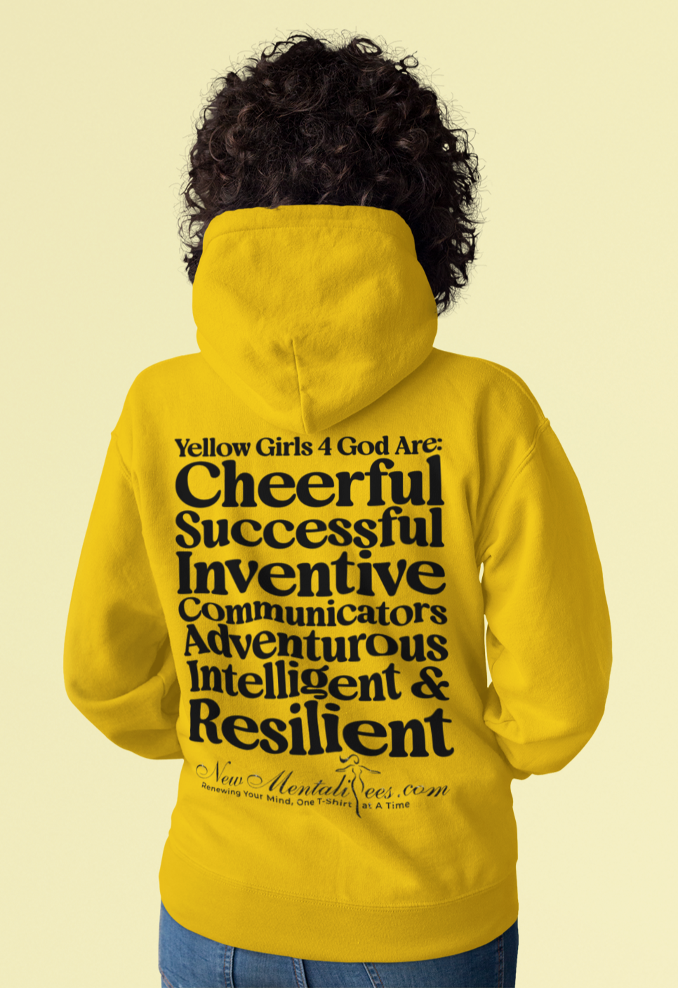 Yellow Girls 4 God Youth Hoodie - You Are Cheerful, Successful, Inventive, Communicators, Adventurous, Intelligent, and Resilient!