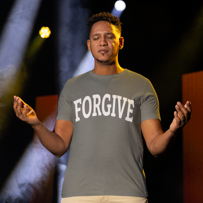 FREELY FORGIVE Collegiate Style T-Shirt | Faith-Based T-Shirt | Christian Streetwear | Inspirational Gift