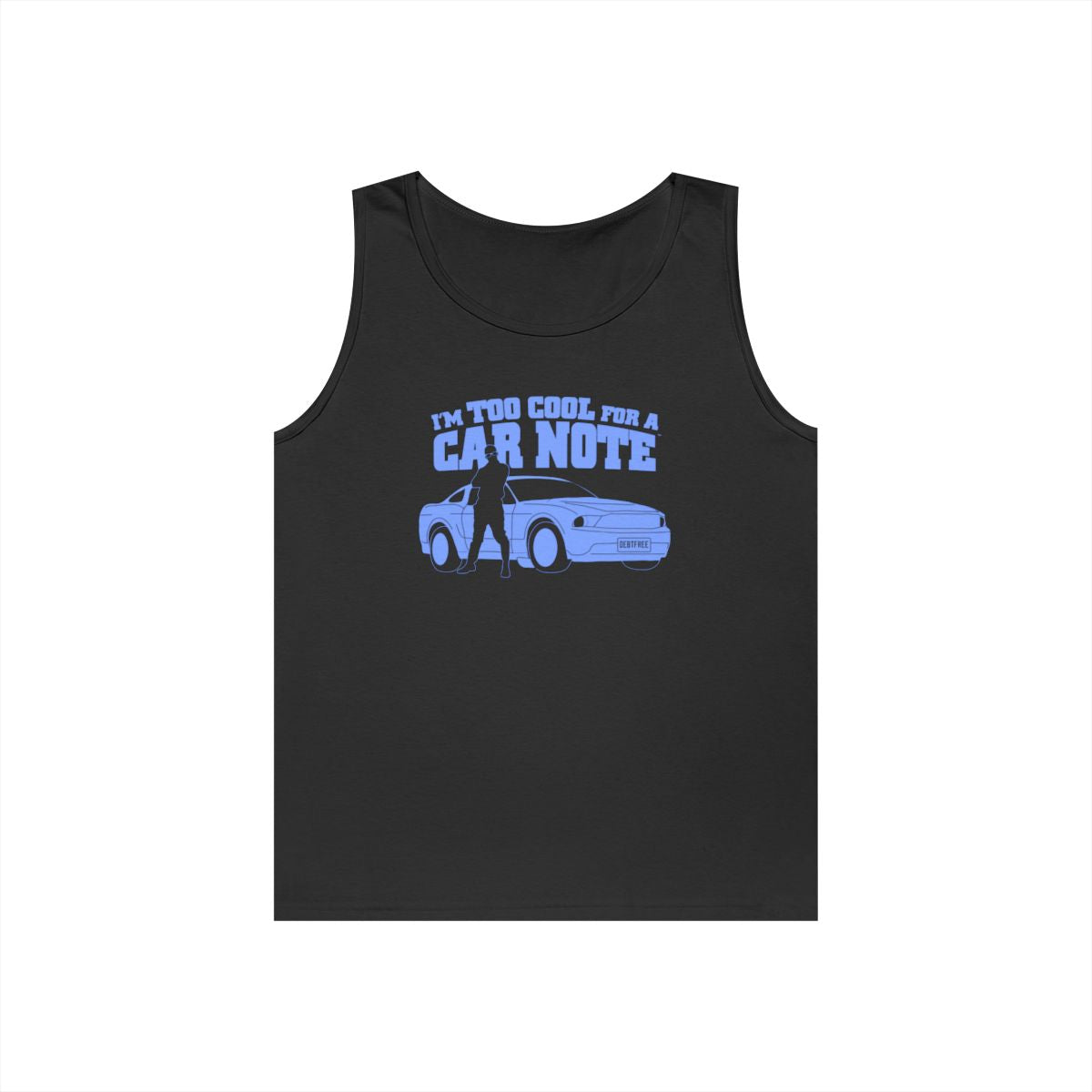 I'm Too Cool for a Car Note Teen Boys Tank Top – Financial Freedom Tank | Motivational Sleeveless Shirt for Teen Guys | Positive Mindset Summer Tank