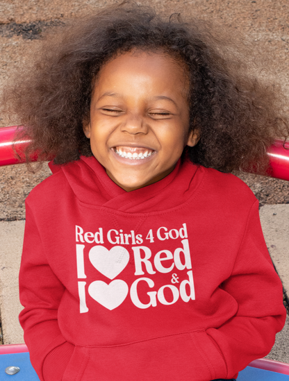 Red Girls 4 God Youth Hoodie - You are Loving, Passionate, Courageous, Confident, Strong, Enthusiastic, and Powerful!